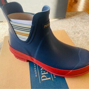 Pendleton Bridger Stripe Navy Rain Boots
